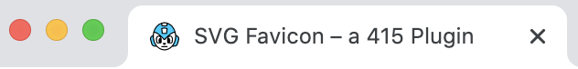 SVG Favicon Tab